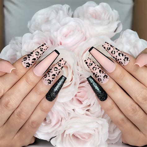 pink cheetah nails.